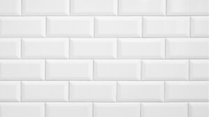 white tiles with white grout